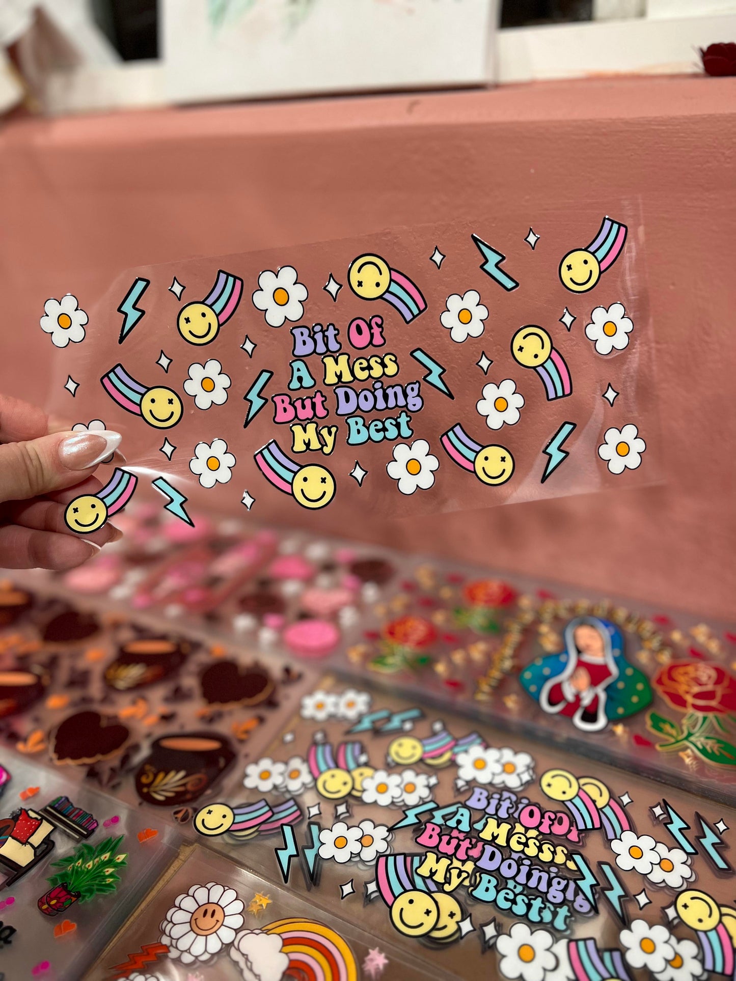 Bit of a Mess GLASS CUP