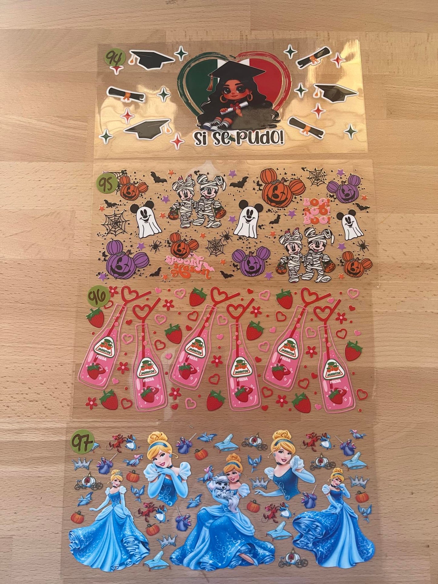 16oz Glass Cup (choose design by #)