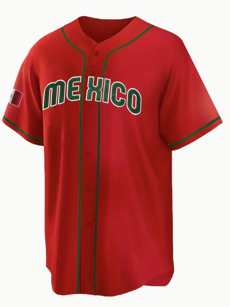 Mexico RED Baseball Jersey