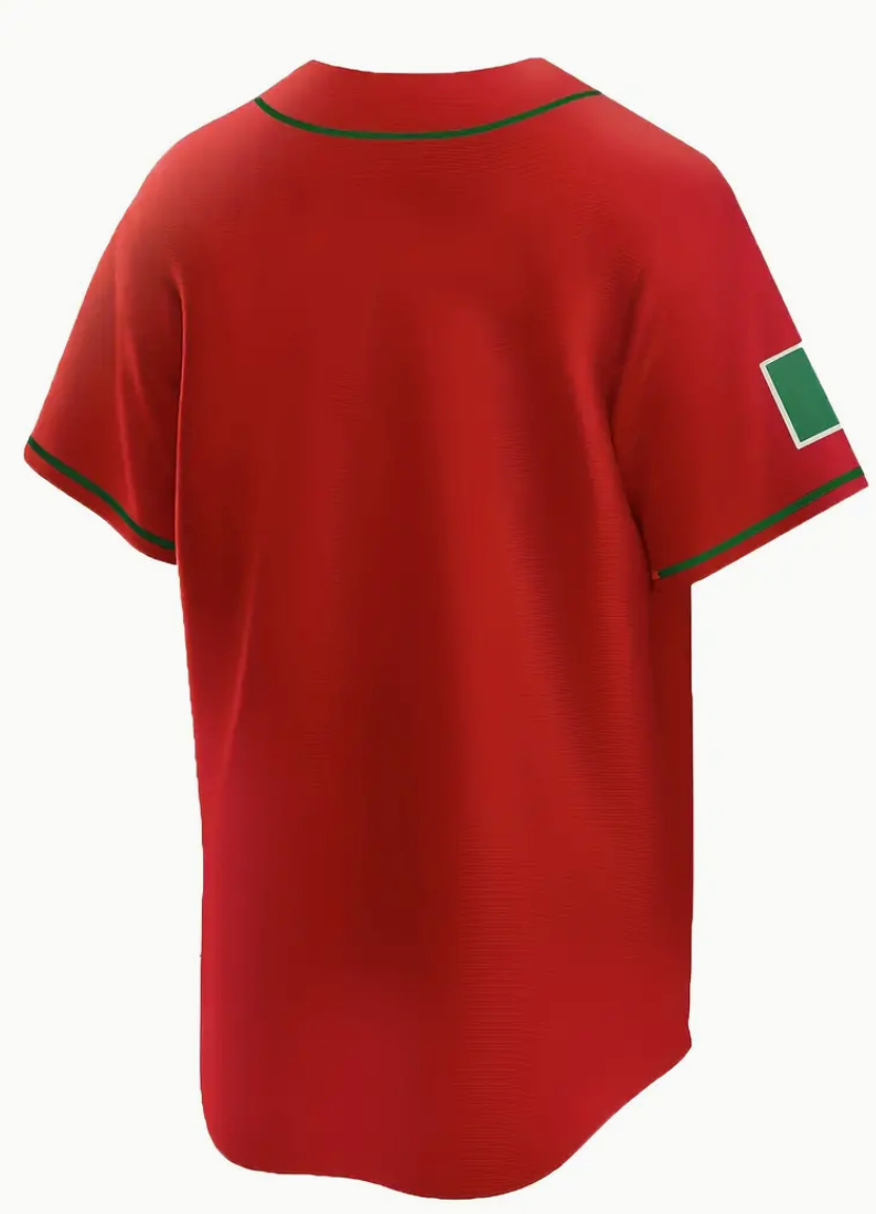 Mexico RED Baseball Jersey