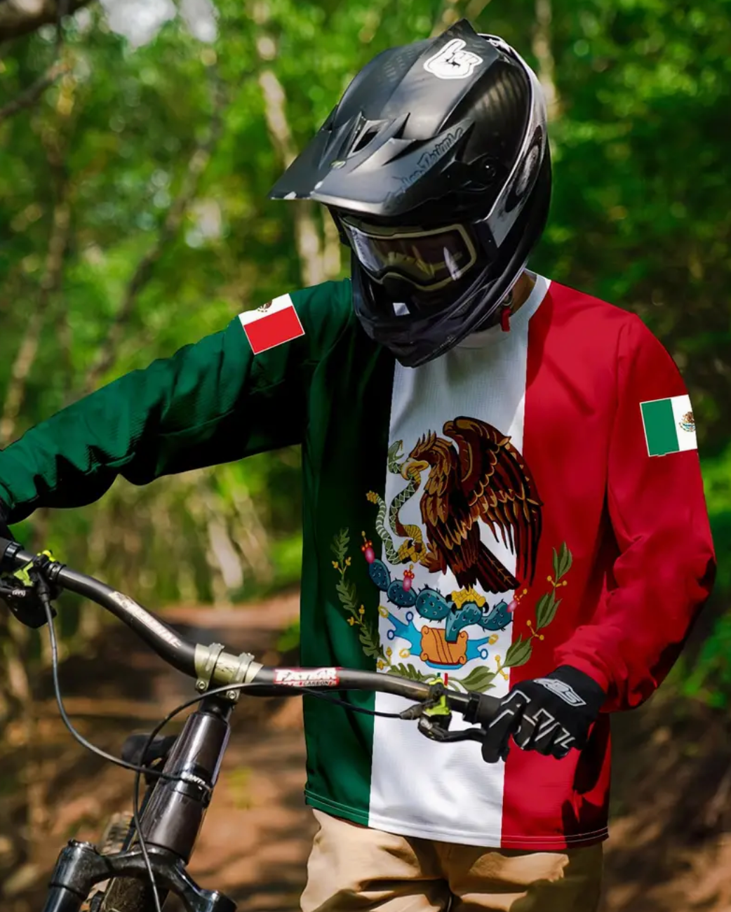 Tricolor Mexico Long Sleeve Jerseys