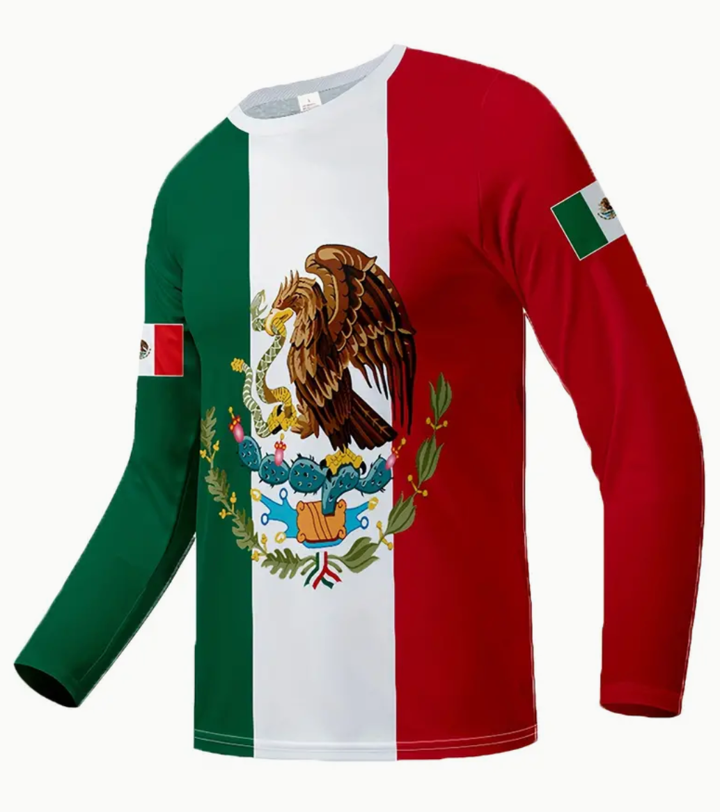 Tricolor Mexico Long Sleeve Jerseys