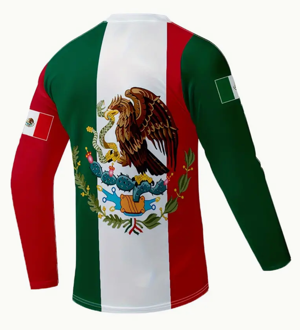 Tricolor Mexico Long Sleeve Jerseys