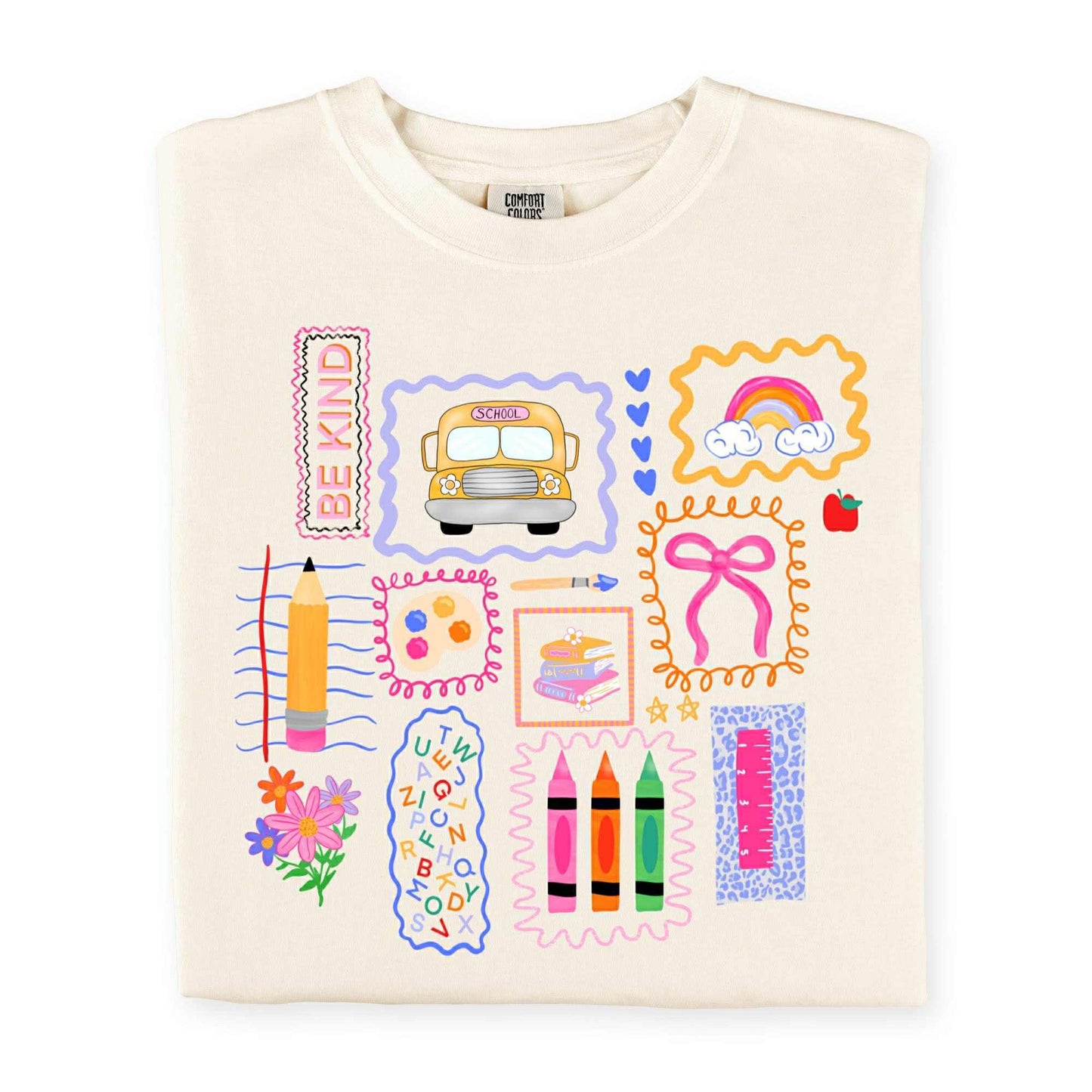 SCHOOL DOODLES Tshirt or Crew