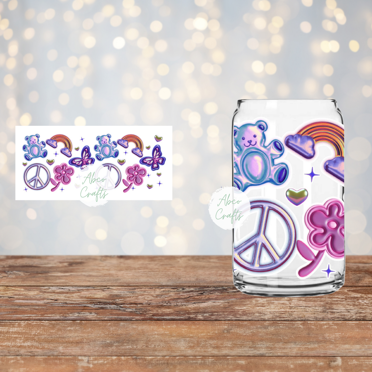 90s RETRO GLASS CUP (RTS)