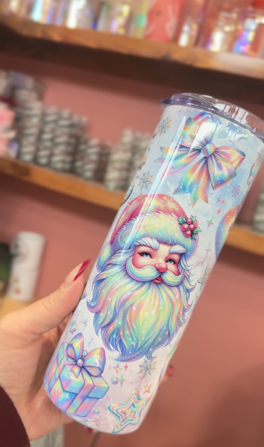 Holographic Santa TUMBLER