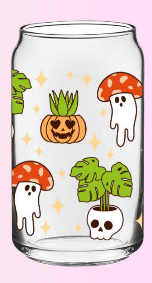Spooky Plants GLASS CUP