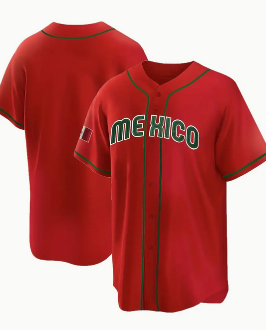 Mexico RED Baseball Jersey