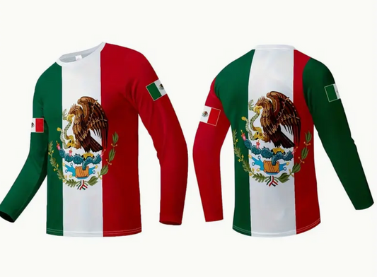 Tricolor Mexico Long Sleeve Jerseys