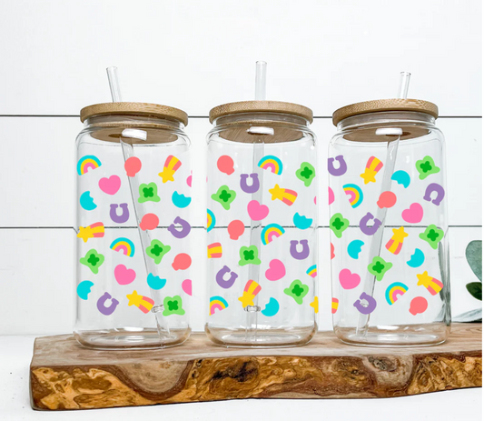 Lucky Charms Glass Cup