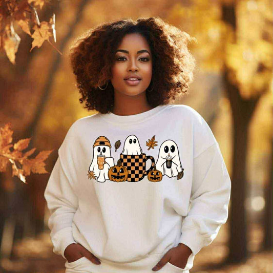 CHECKERED GHOSTS  Tshirt or Crew