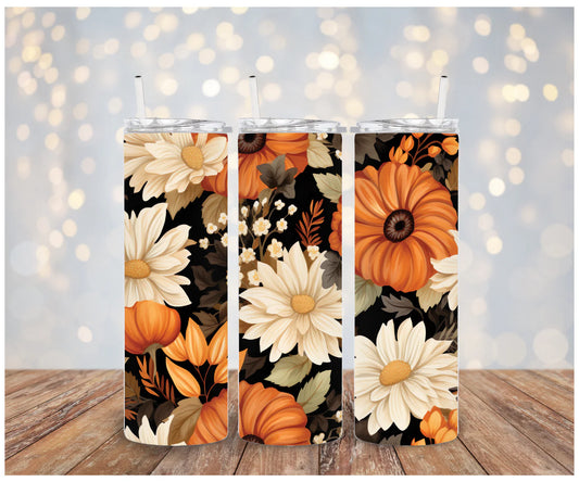 Floral Fall Tumbler