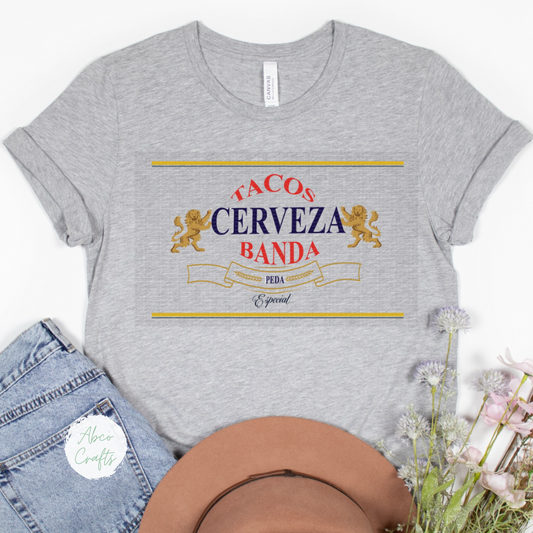 TACOS CERVEZA Y BANDA T-SHIRT