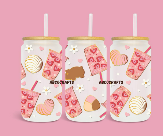 Agua de Fresa GLASS CUP