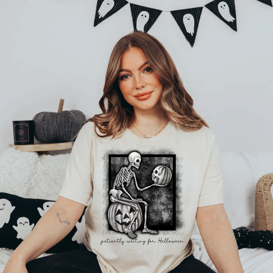 Patiently waiting for Halloween T-shirt