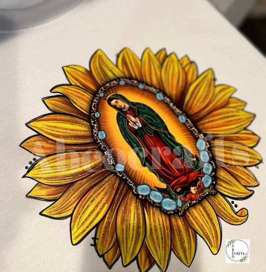 Virgencita Sunflower Crewneck
